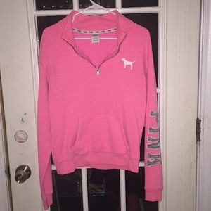 VS Pink - Pink Half Zip